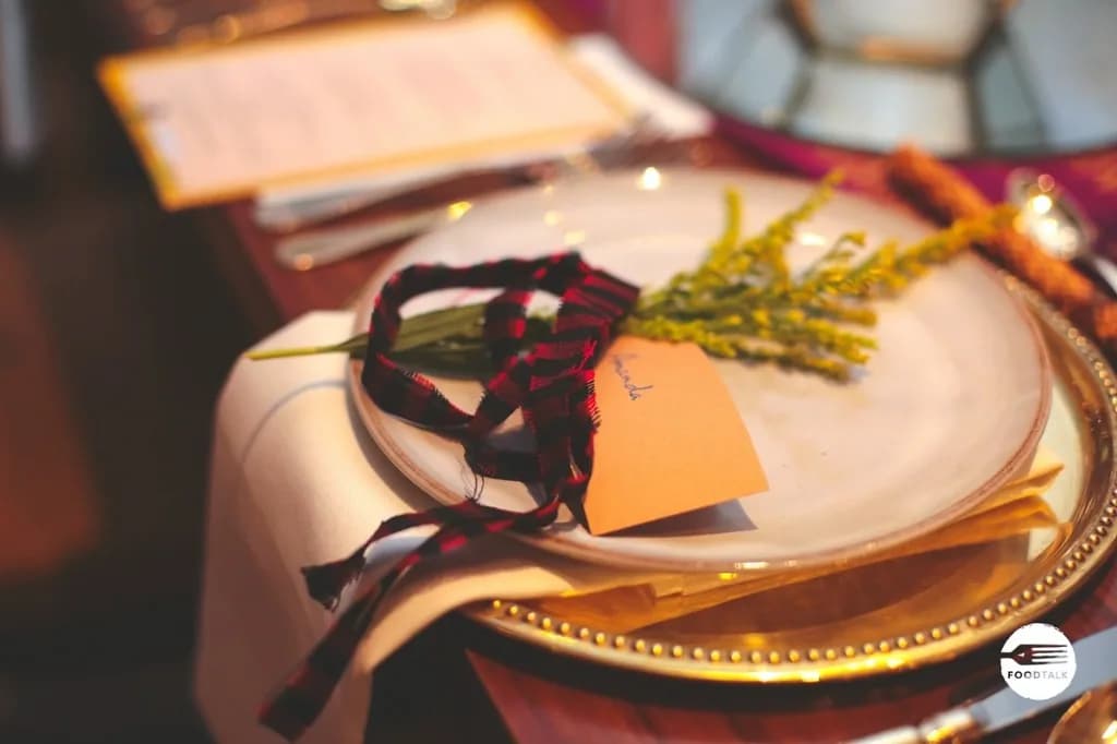 Food Talk dining experience table setting
